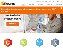 Tablet Screenshot of aldevron.com
